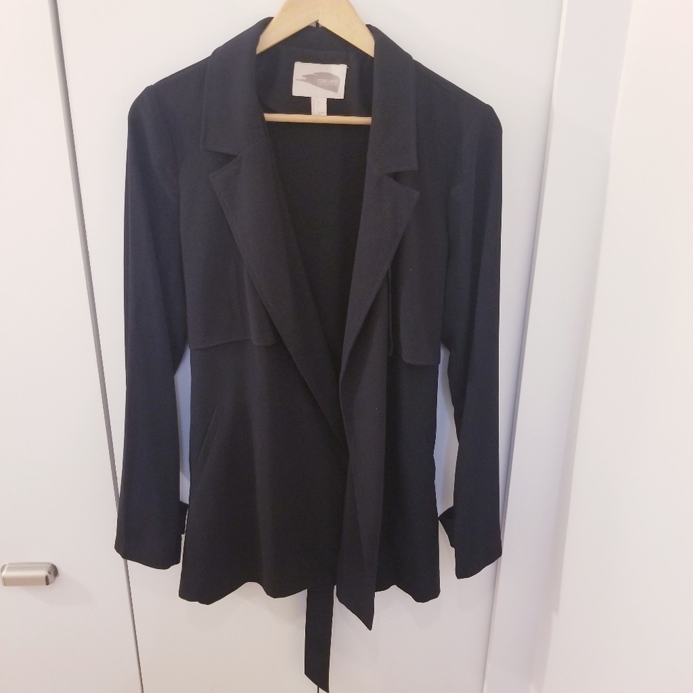3/$45 Forever 21 | Black Long Light Blazer Cardigan Coat Jacket